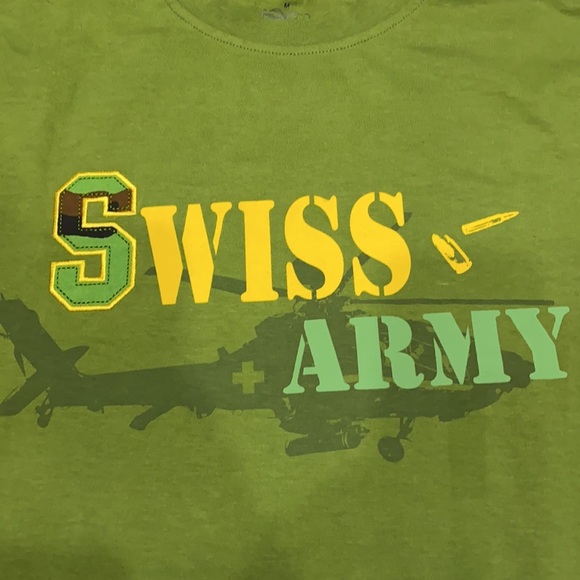 Swiss Army T-Shirt by Splash Arts Switzerland Sz M​ - Picture 3 of 12